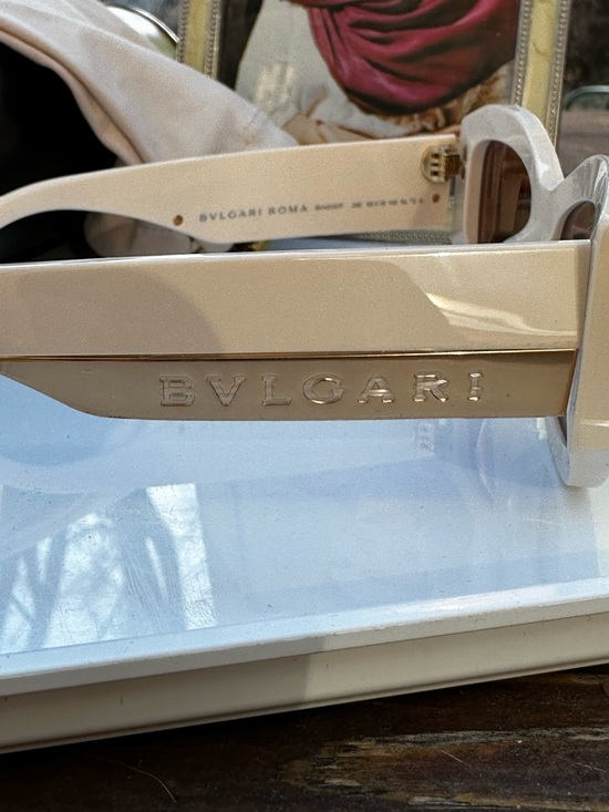 Bvlgari Roma Sunglasses BV40037F Ivory Cream w/ Case & COA Italy - Picture 7 of 11
